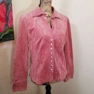 {Vintage} Rare 100% suede A.M.I. jacket